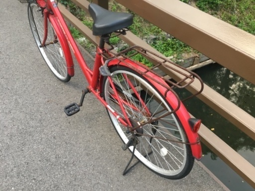 (chariyoshy 出品)美品26インチ赤色 chariyoshy出品)26インチ自転車 赤色