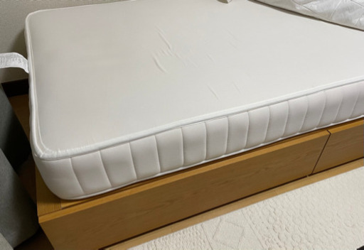◆無印良品◆収納付きベッド　シングルベッド　高密度ポケットコイルマットレス