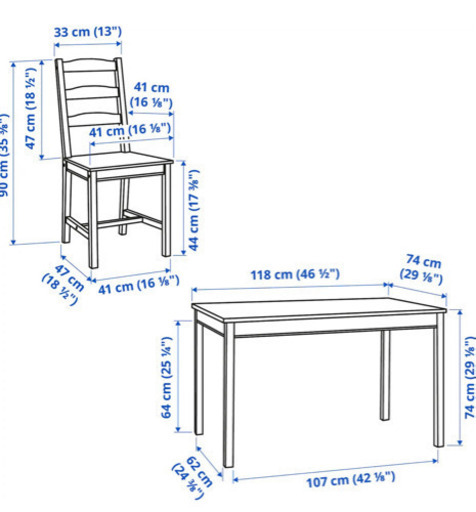 [受け取り先決まりました]IKEAで購入したダイニングテーブルセット\u0026チェアクッション！