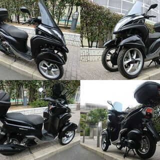★普通免許仕様トリシティ125ワイドトレッド！LED/大型トップケース/社外スクリーン★東京/大田区【下取OK】 ☆普通免許仕様トリシティ125ワイドトレッド！LED/大型トップケース