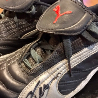 サッカー 三浦知良 キングカズ 直筆サイン 袋付 ヴィッセル神戸 スパイク サッカー 三浦知良 キングカズ 直筆サイン 袋付 ヴィッセル神戸