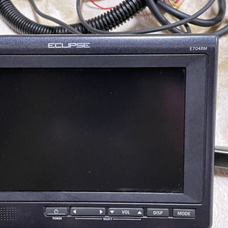 カーナビ、テレビ 後部座席用モニター ECLIPSE E704RM