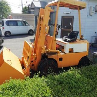 除雪バケット付きフォークリフト小型特殊ナンバー 自賠責あり
