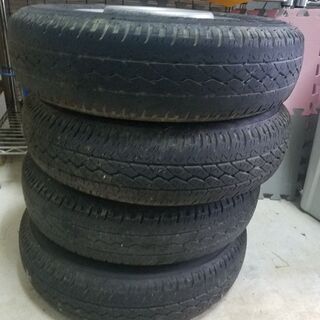 タイヤ、ホイール 軽バスに付いてました