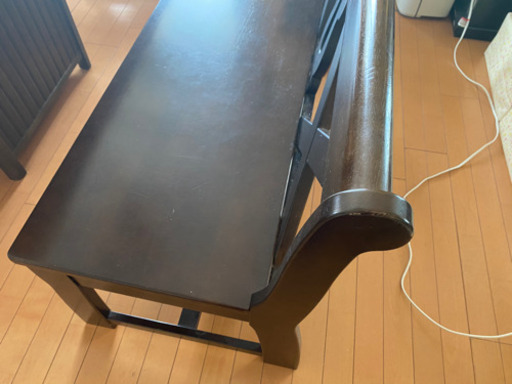 「ご成約済み」カリモク karimoku 高級家具 背もたれ付きチェア②1m19cm
