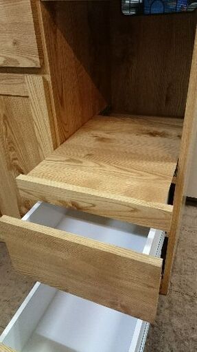 隅木工所　食器棚　可愛いキッチンレンジボード　USED品