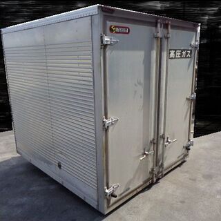 トラックコンテナ 箱 2t 2210x1810x1960 アルミバン 冷凍冷蔵 倉庫 物置 ガレージ 愛媛より