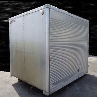 トラックコンテナ 箱 2t 2210x1810x1960 アルミバン 冷凍冷蔵 倉庫 物置 ガレージ 愛媛より