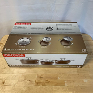 【新品未使用】両手鍋セット　マイヤー　サーキュロン　3ピースセット