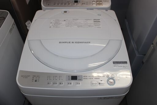 美品！SHARP シャープ 洗濯機(ES-GE6B-W) 17年製 6㎏★特別価格★大田区配送・設置無料★店頭取引歓迎！
