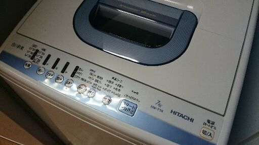日立((HITACHI) NW-T74 全自動洗濯機 7K  白い約束　2018年製