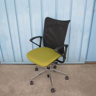 事務イス 肘あり グリーン プラオαチェア KE-536CHNZ9L6T1 - オフィス用家具