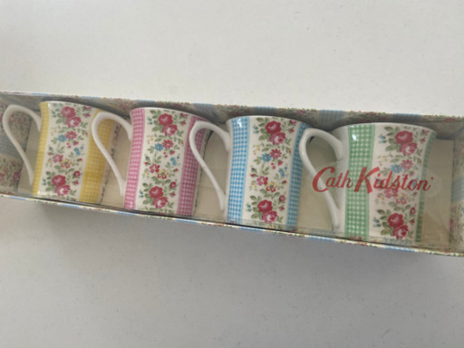 【新品】CathKidsonファインボーンチャイナ花柄マグカップセット