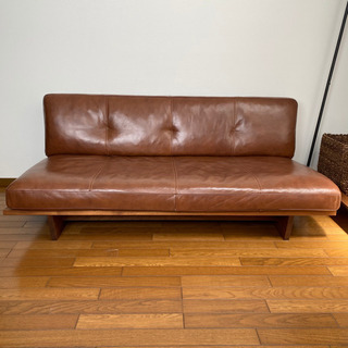 美品 ACTUS（アクタス） レザーソファ 本革
