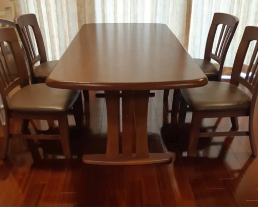 ニトリ ダイニング テーブル セット 椅子 食卓テーブル 天然木
