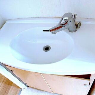 [内装・リフォーム・水回り]TOTO おしゃれ ウッド 洗面化粧台セット モデアシリーズ 化粧台サイズ：間口700×奥行き500　ウッドフレーム化粧鏡 定価：¥204,930