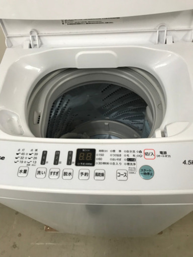 取引場所　南観音　A2105-081 ハイセンス　全自動電気洗濯機　HW-E4503 2020年製