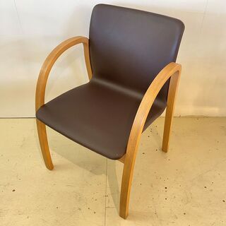arflex アルフレックス チェア アームチェア 茶 イス 椅子 中古品②