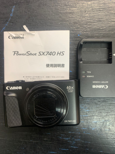 Canon コンパクトデジタルカメラ PowerShot SX740 HS ブラック 光学40倍ズーム/4K動画/Wi-Fi対応 PSSX740HSBK 2021/05/10