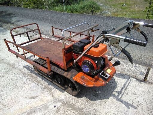 運搬車　チクスイ　手動ダンプ！　実働！！　ガソリンエンジン搭載！！ 運搬車 手動ダンプ チクスイキャニコム 実働！！ OHV ガソリンエンジン