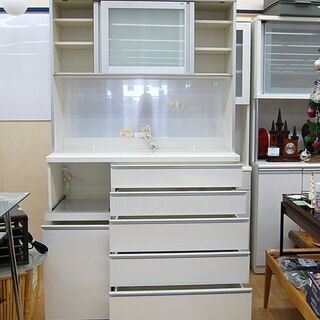 札幌発 パモウナ エナメル レンジボード 幅120×奥行50×高さ231cm