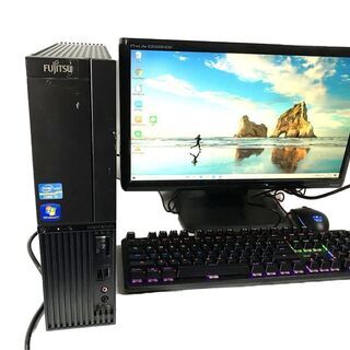 直ぐ使えます。モニタ付デスクトップPC 特盛2000GB corei3 メモリ12GB 
