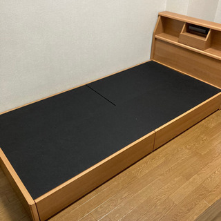 【ネット決済】収納付き シングルベッド
