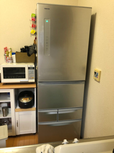 冷蔵庫　TOSHIBA製410リットル　売ります
