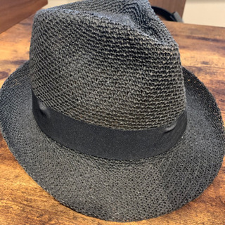 帽子メンズ黒(61センチ)