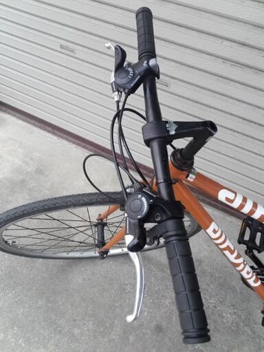 クロスバイク OTOMO NEXTYLE 21段変速 ブラウン 配送無料