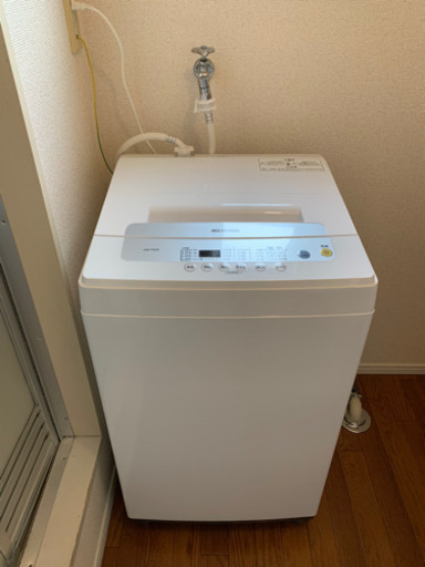 【引取先決定】全自動洗濯機 5.0kg IAW-T502E ホワイト