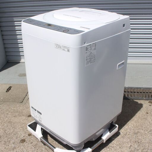 T965) ★美品★ SHARP シャープ 全自動洗濯機 19年型 ES-GE6C 6kg 縦型洗濯機 節水