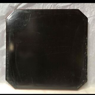 e699 根来盆 隅切四方盆 根来塗 盆 木製 茶道具