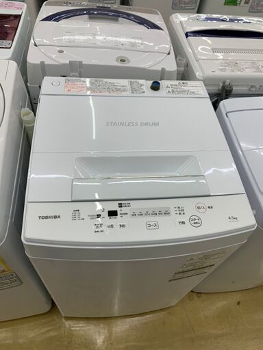 TOSHIBA / 東芝 4.5㎏洗濯機　2019年 AW-45M7