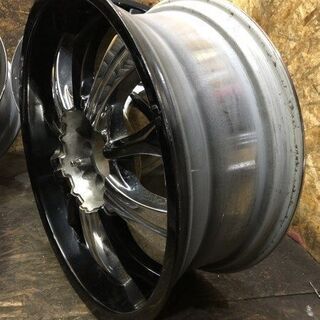 社外 マルチホイール 20インチ 4本 8.5J5HPCD114.3/127+35 ブラポリ サバーバン タホ シボレー エクスプレス等　(VHE184) クレジットカード QR決済可能
