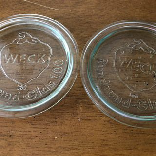 ウェックWECK保存瓶の蓋のみ2枚。未使用