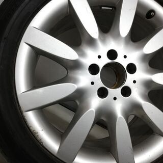 ★タイヤ・ホイールセット★ 255/45R18 ダンロップ SP SPORT 01 MO \'06 18X8.5J メルセデスベンツ W221 純正 5H -112 1本 A2214011902　　～横浜市旭区 ズーラシア近く～