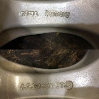 rial 社外ホイール 16インチ 4本 6.5J5HPCD108+38 made in Germany ボルボ等 (VHL173) クレジットカード QR決済可能