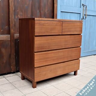 トップ 無印良品 ウォールナット材チェスト4段 MUJI 無印良品 木製