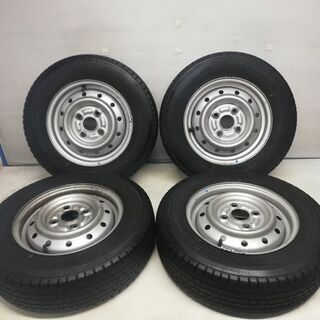 ★軽トラック スタッドレス・ホイール 4本セット★ 145/80R12 LT ブリヂストン W300 2016年製 50％ 12x4.00B TOPY 4H -100   ～横浜市旭区 ズーラシア近く～