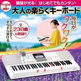 美品 動作品★CASIO カシオ 大人のらくらくキーボード LK...