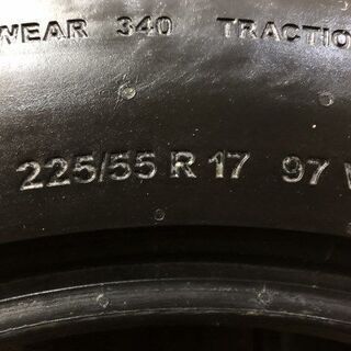Continental ContiMAXContact MC5 225/55R17 17インチ 夏タイヤ 4本 2016年製 アルファード インプレッサXV等　(VTH412) クレジットカード QR決済可能