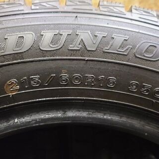 DUNLOP WINTER MAXX WM01 215/60R16 16インチ スタッドレス 4本 2018年製 バリ溝 エスティマ マークXジオ CX-3等　(MTE81) クレジットカード QR決済可能