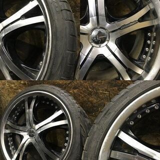 225/40R18 レーベンハート ホイールセット 21年製 バリ山 CARb@se API