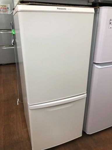 【リサイクルショップどりーむ天保山店】2416　2ドア　冷蔵庫　Panasonic　パナソニック　NR-B14BW-W型　138L　2018年製　中古品【3ヵ月保証付き】