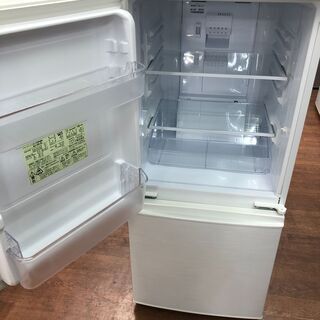 【リサイクルショップどりーむ天保山店】2414　2ドア　冷蔵庫　SHARP　シャープ　SJ-14X-W　137L　2013年製　中古品【3ヵ月保証付き】