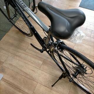 受渡完了新車❱21段変速アルミクロスバイクブラック。