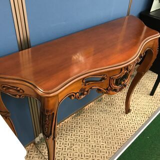 愛品館八千代店】コンソールテーブル (オーク材)【愛八GS】