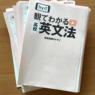 無料 裁断済み Try IT(トライイット) 観てわかる 高校英文法