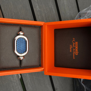 エルメス　シルバー　レザーリング